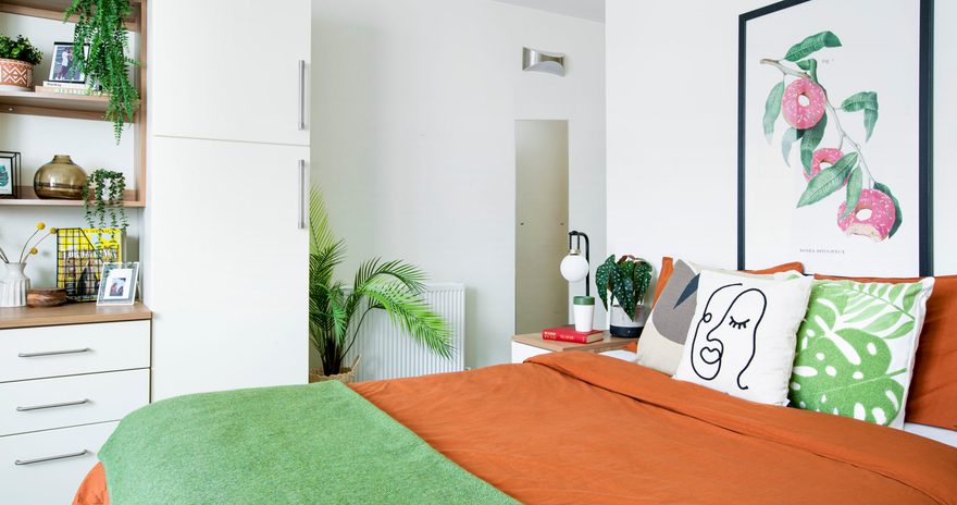 A bedroom in Moonraker point