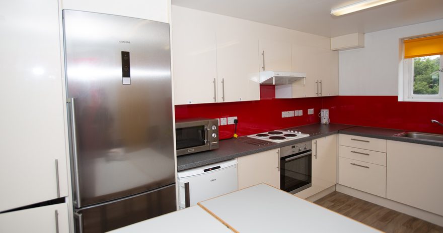Shared kitchen in the standard ensuite in the South Courts