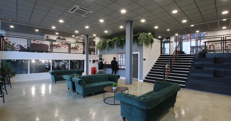 Entrance hall of Radford Mill residence