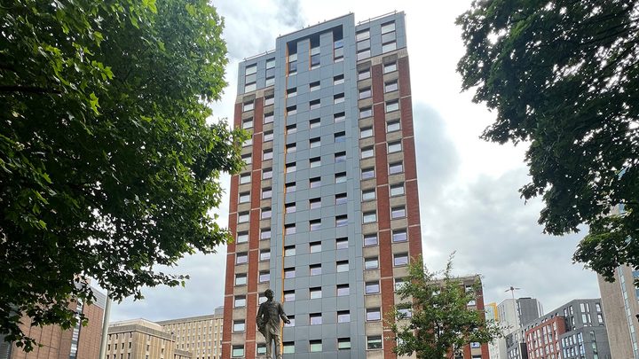 Exterior shot of the Tower by Prima Vidae accommodation in Bristol