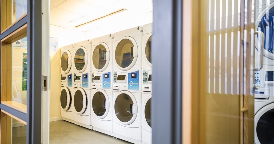 A shot of the laundry room at Albert Court