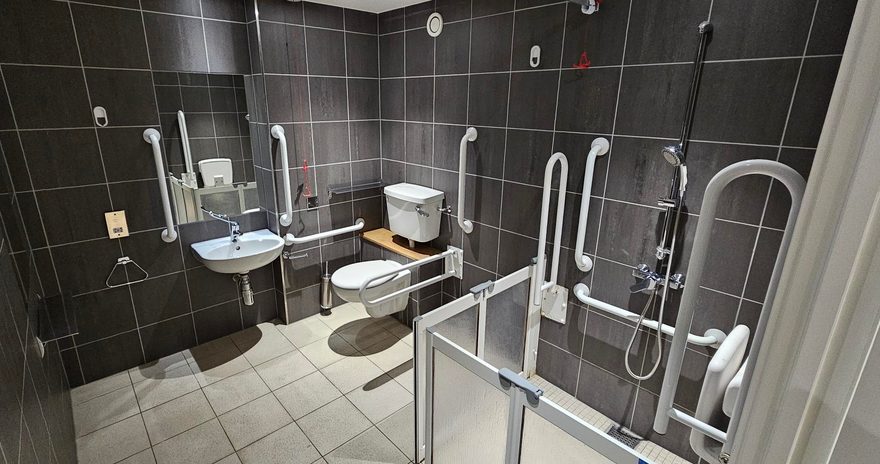 Urbanest hoxton shower room fitted with accessible accessories