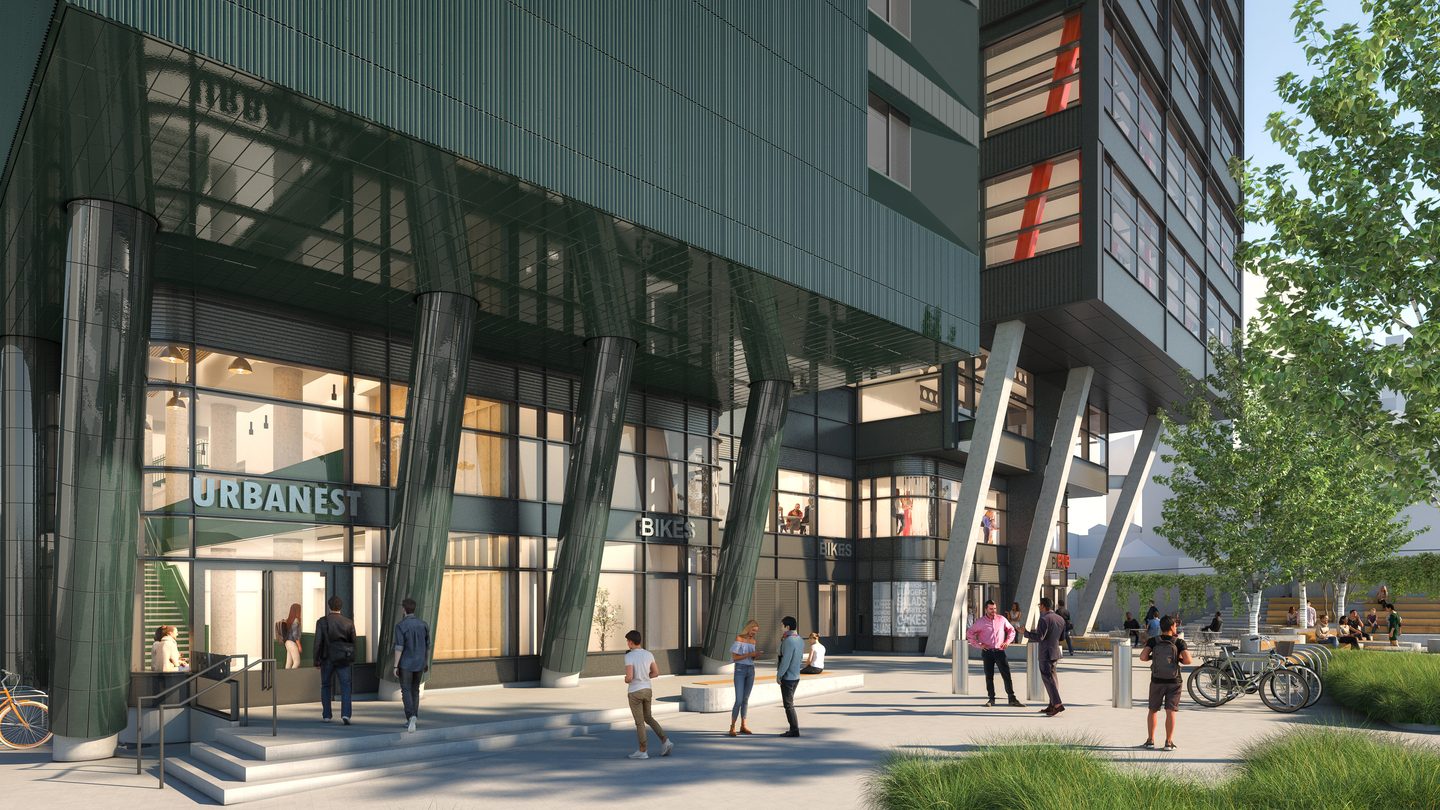 Exterior of the Urbanest Hoxton accommodation in London