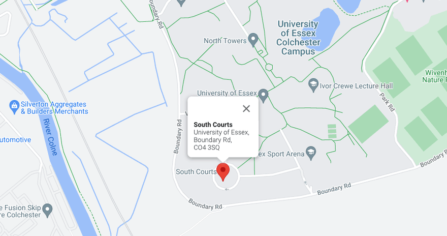Location of South Courts on a map